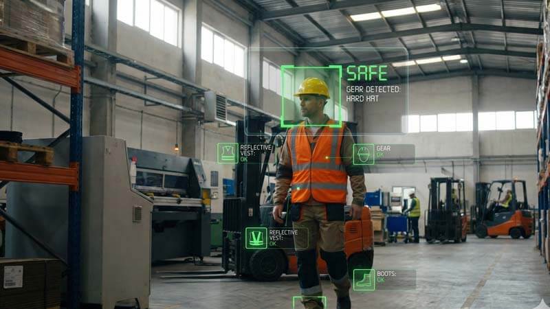 контроль техники безопасности на производстве с помощью компьютерного зрения
